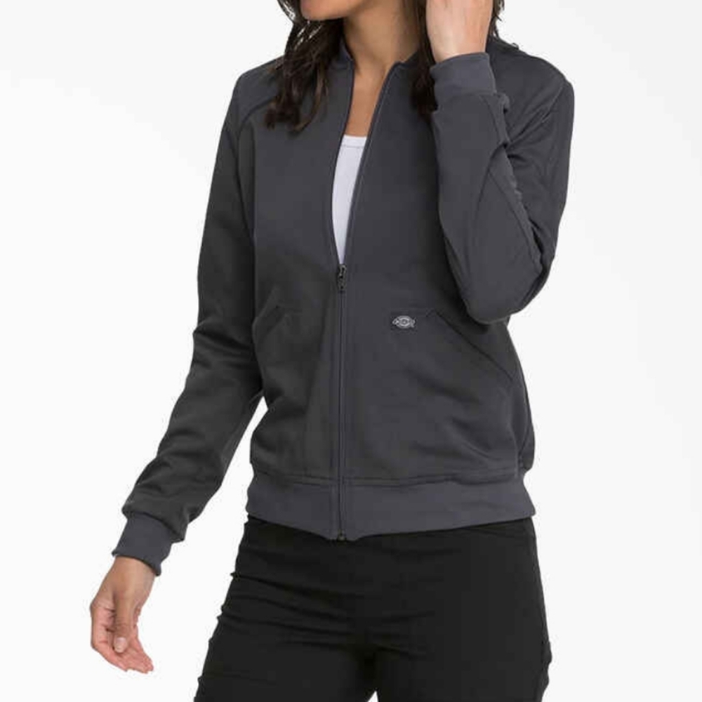 Women's Balance Zip Front Scrub Jacket - Dickies - Size Small - Bomber Jacket